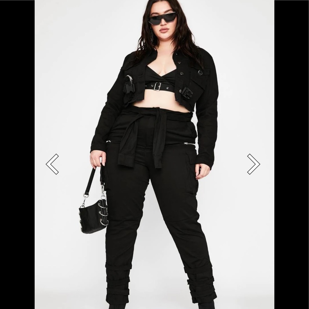 Black Cargo Pants from Dollskill